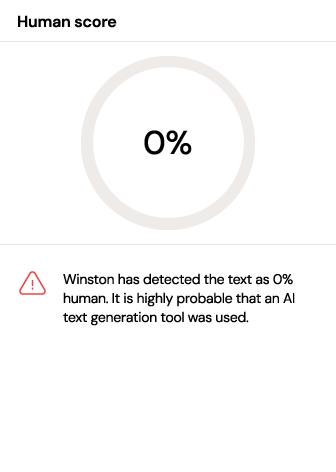 Janus AI detection meter