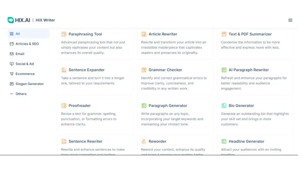 Hix AI Writer